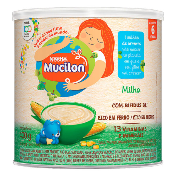 Nestle Cereal Infantil Mucilon Milho 400g